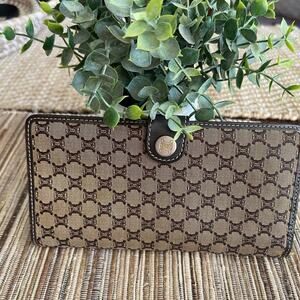 Vintage Celine Macadam bi-fold Wallet brown